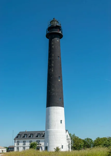 Hermoso Turismo Isla Saaremaa Día Claro Soleado Faro Sorve Isla — Foto de Stock