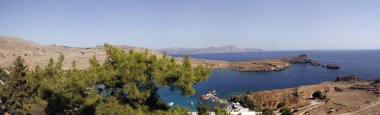Lindos bay Panormama görünüm