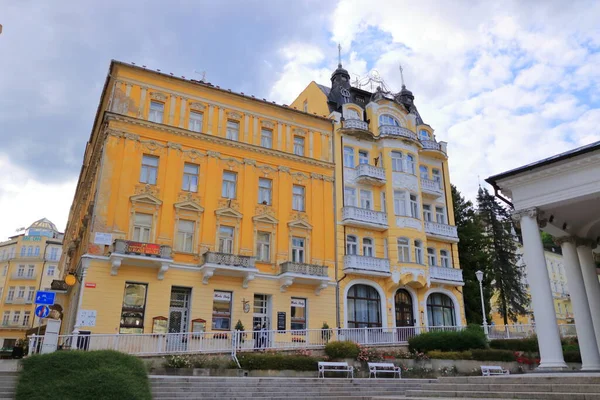 Juli 2020 Marianske Lazne Marienbad Tsjechië Straten Gebouwen Het Centrum — Stockfoto