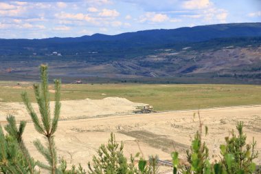 Çek Cumhuriyeti 'nde Sokolov yakınlarında kömür madeni