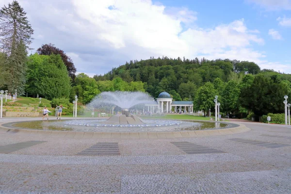 Juli 2020 Marianske Lazne Marienbad Tschechien Der Pavillon Karolina Spring — Stockfoto