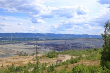 Çek Cumhuriyeti 'nde Sokolov yakınlarında kömür madeni