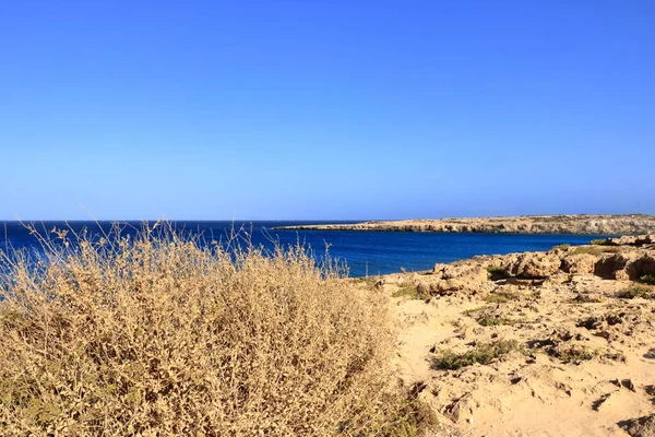 Cabo Greco Laguna Azul Cerca Agia Napa Chipre —  Fotos de Stock