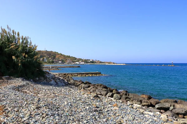 Pequena Aldeia Portuária Kato Pyrgos Ilha Chipre — Fotografia de Stock