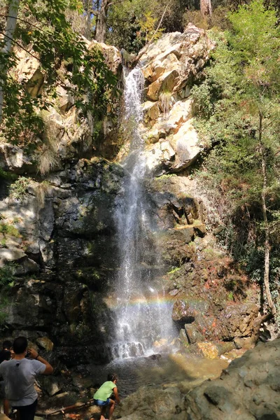 Kaledonya Şelalesi Cythe Deki Troodos Dağlarında — Stok fotoğraf