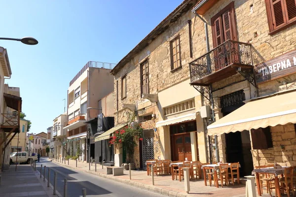 Octubre 2020 Limassol Chipre Día Soleado Casco Antiguo Vida Tranquila —  Fotos de Stock