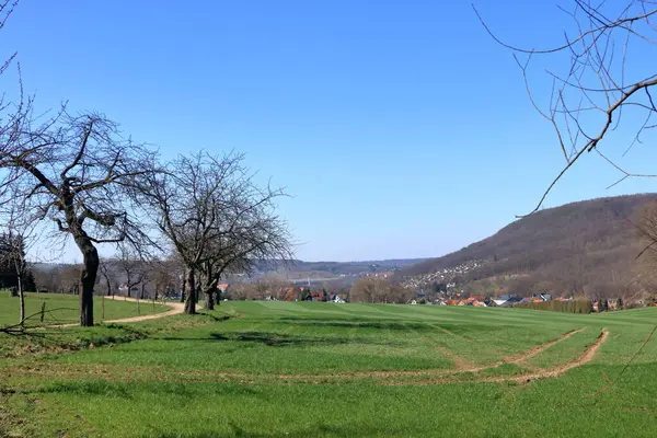 Die Ländliche Landschaft Bei Freital Bei Dresden — Stockfoto