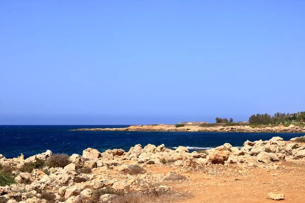 Cyprus Tourist Attractions Mediterranean Sea Coast — Stock Photo, Image