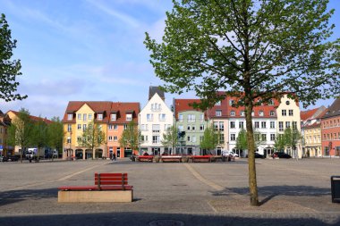 May 14 2021 - Anklam/Germany: Small Town Life in the Spring