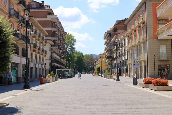 Julho 2021 Avellino Itália Vista Cidade Rua Corso Vittorio Emanuele — Fotografia de Stock