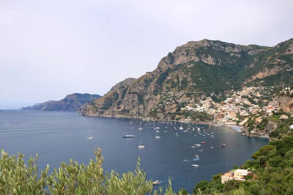 Positano Italië Amalfikust Zeegezicht — Stockfoto