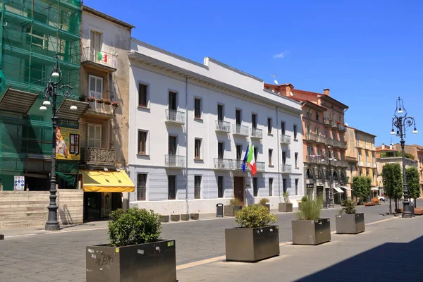 Julio 2021 Avellino Italia Vista Ciudad Calle Corso Vittorio Emanuele —  Fotos de Stock