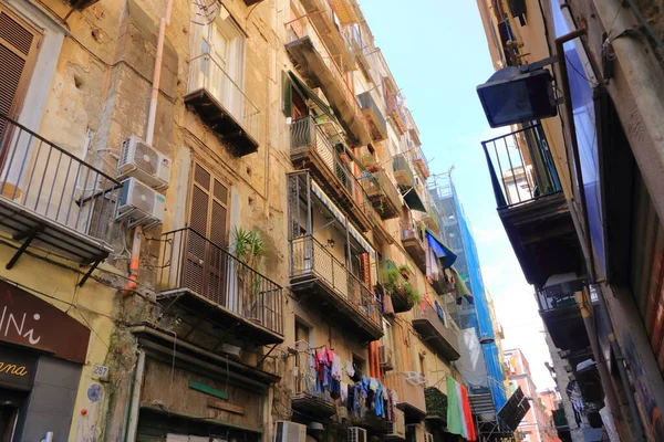 Julho 2021 Napoli Italy Europe Street View Old Town Naples — Fotografia de Stock