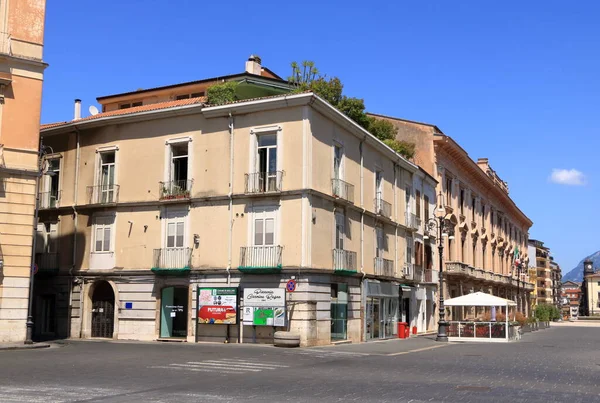 Julio 2021 Avellino Italia Vista Ciudad Calle Corso Vittorio Emanuele —  Fotos de Stock