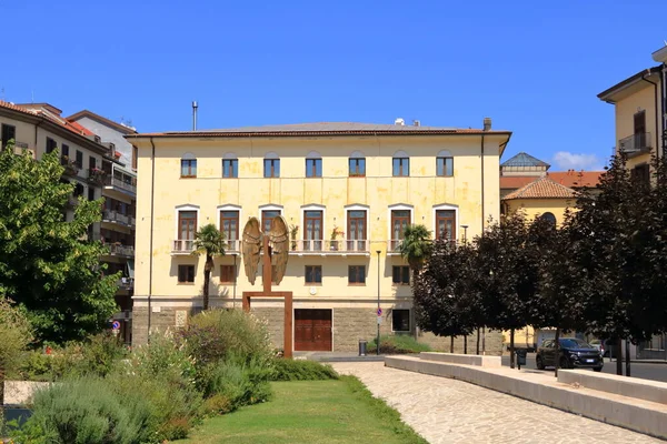 Julho 2021 Avellino Itália Vista Cidade Piazza Liberta Place — Fotografia de Stock