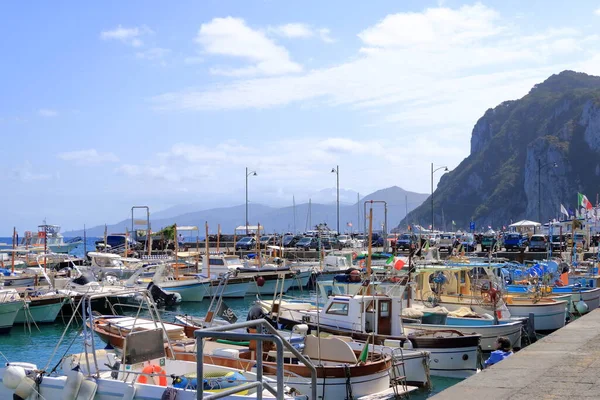 Julio 2021 Capri Italia Puerto Isla Capri Golfo Nápoles — Foto de Stock