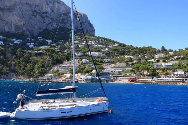 Marina Piccola Capri Adası Nda Denizden Talya Dan Avrupa Dan — Stok fotoğraf