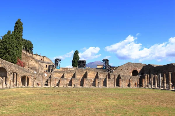 Července 2021 Pompej Neapol Itálie Slavné Starožitné Místo Pompejí Nedaleko — Stock fotografie