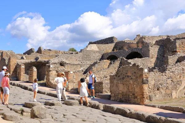 Juli 2021 Pompei Neapel Italien Den Berömda Antika Platsen Pompeji — Stockfoto