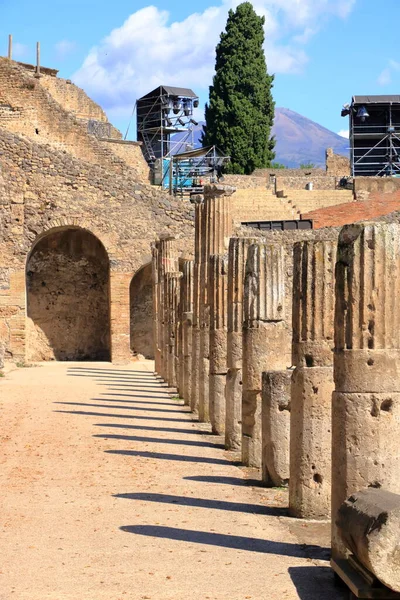 Července 2021 Pompej Neapol Itálie Slavné Starožitné Místo Pompejí Nedaleko — Stock fotografie