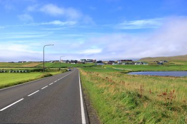 village Sandur on Sandoy Island, Faroe Islands, Denmark