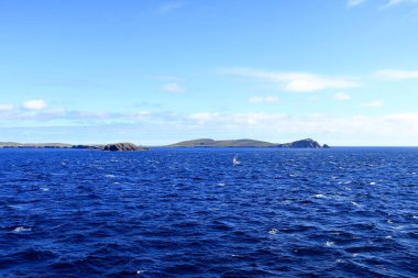 distant view to the south coast of the Shetland Islands, Scotland