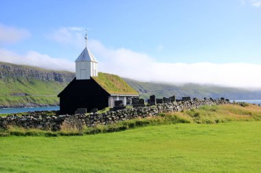 Church of Sandur, Sandoy Island, Faroe Islands, Denmark