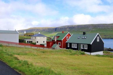 village Sandur on Sandoy Island, Faroe Islands, Denmark