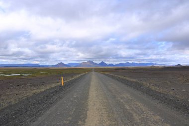İzlanda 'nın kuzeyindeki Modrudalur Odadhahraun Çölü.