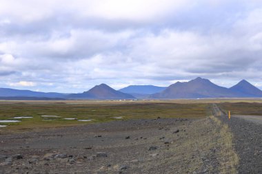 İzlanda 'nın kuzeyindeki Modrudalur Odadhahraun Çölü.