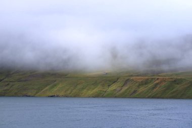 Seydisfjordur fiyorduna feribotla İzlanda 'ya varmak.