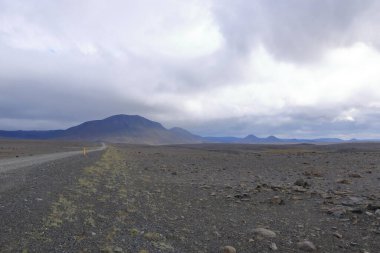 İzlanda 'nın kuzeyindeki Modrudalur Odadhahraun Çölü.