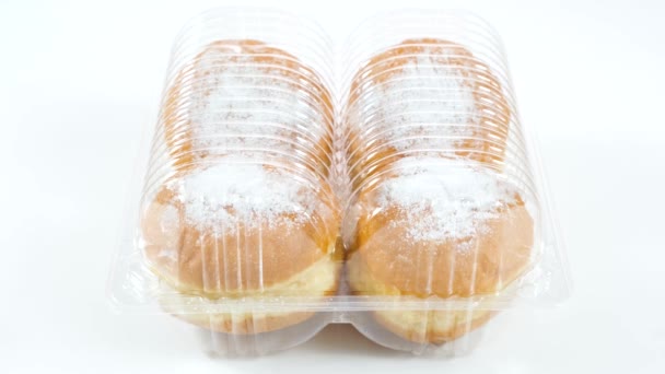 Şekerli Çöreklerle Kutu Açma Yakınlığı — Stok video