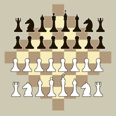 Satranç taşları vektör