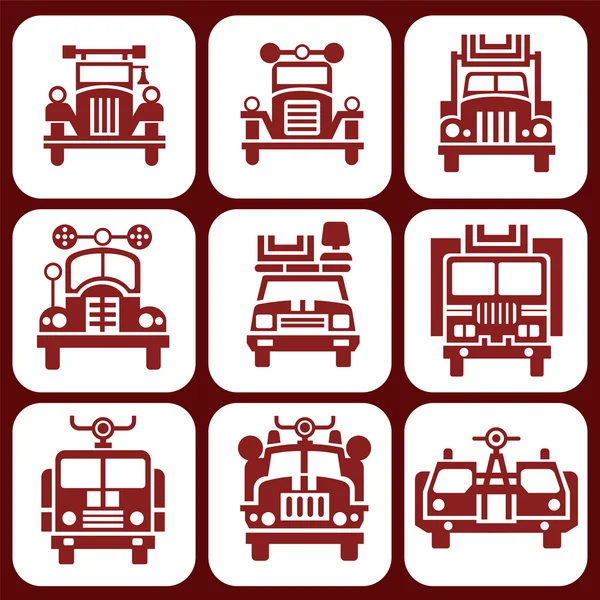機関車の 16 のアイコンのセット ストックベクター C Radzko