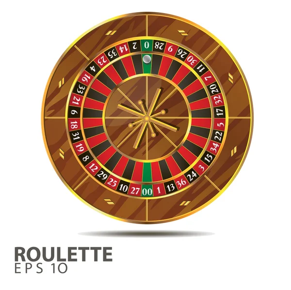 Vektor kartu roulette - Stok Vektor