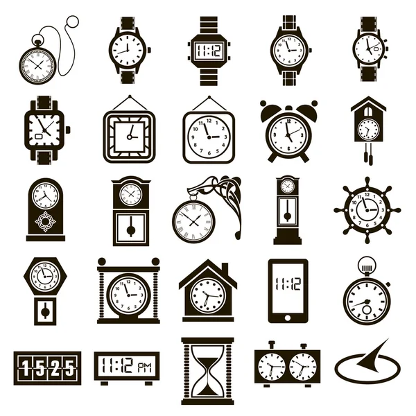 25 godzin ikony Ilustracje Stockowe bez tantiem