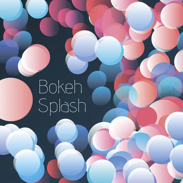 Respingo de bokeh vector — Vetor de Stock