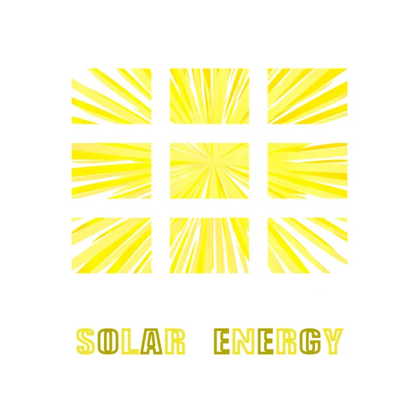 Panel de energía solar . — Vector de stock