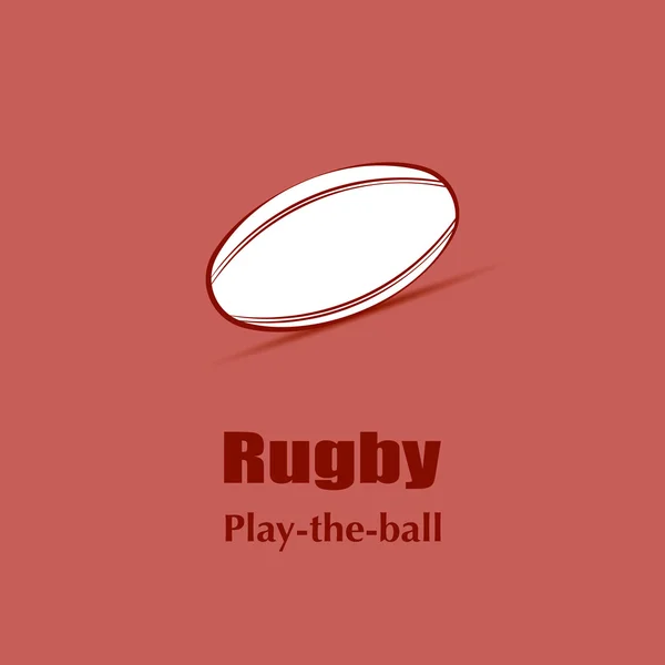Ράγκμπι μπάλα λογότυπο — Διανυσματικό Αρχείο
