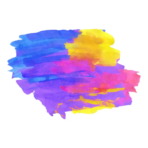Mehrfarbige Aquarellmalerei — Stockvektor