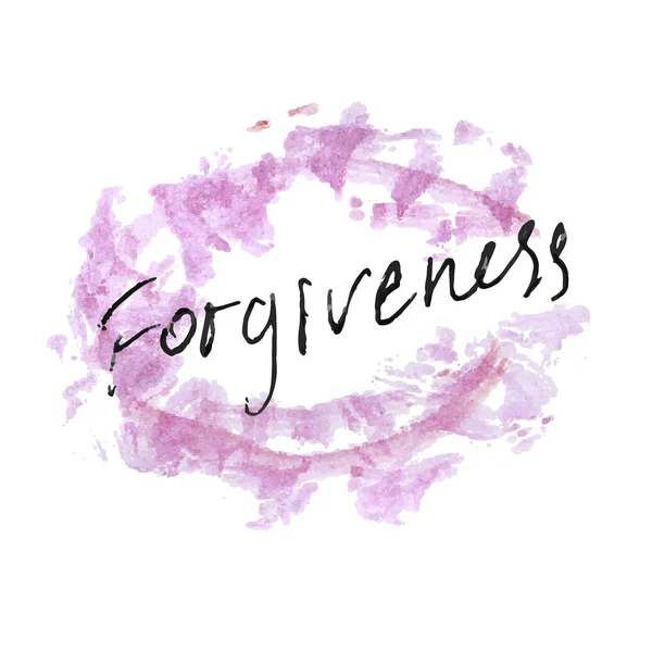 Συγχώρεση λέξη γραμμένη — Διανυσματικό Αρχείο