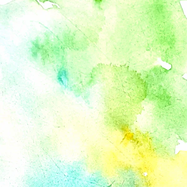 Licht groen aquarel vlek — Stockvector