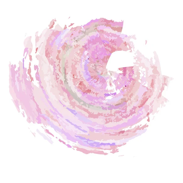 Espiral de acuarela colorida. Gouache pintado textura de fondo — Vector de stock