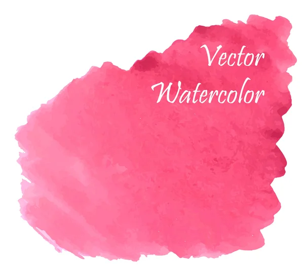 Pink watercolor — Stock Vector