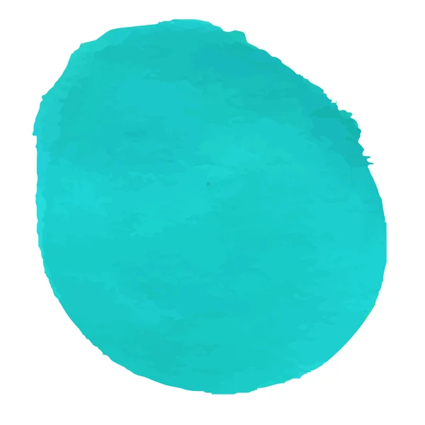 Aquarelle turquoise pour toile — Image vectorielle