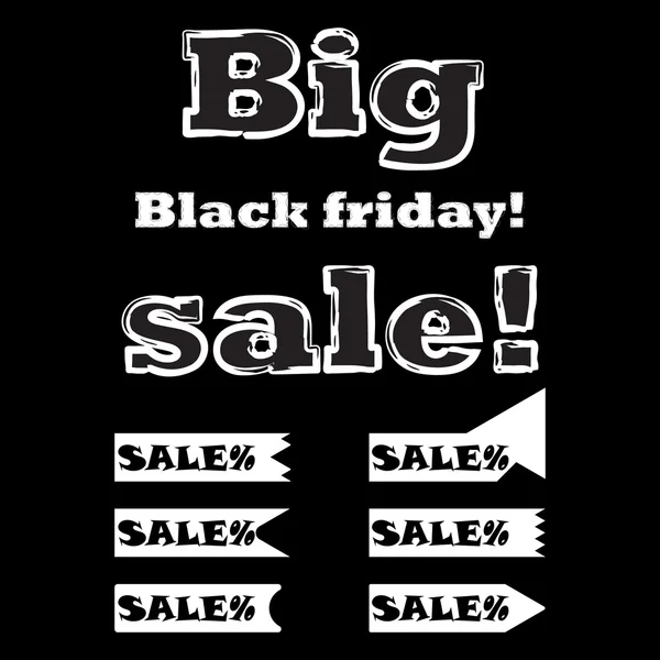 Big sale on black friday. — Stock Vector