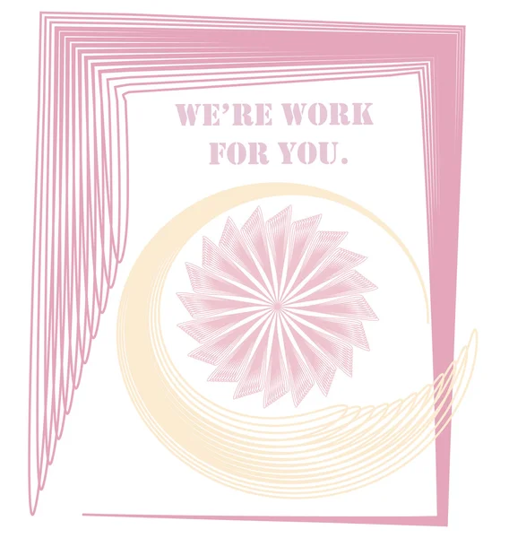 We're work for you. — Stock Vector