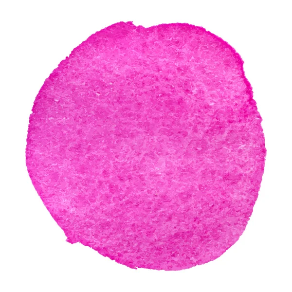 Acuarela rosa blot círculo — Vector de stock