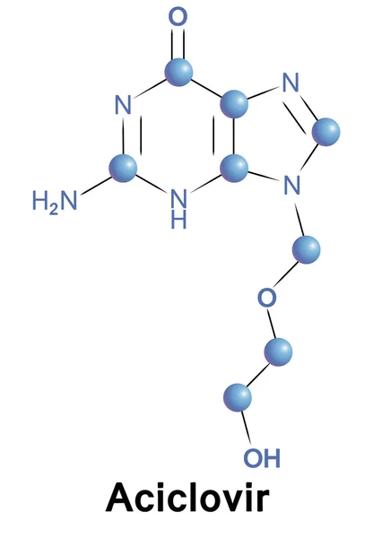 Aciclovir agent antiviral — Image vectorielle
